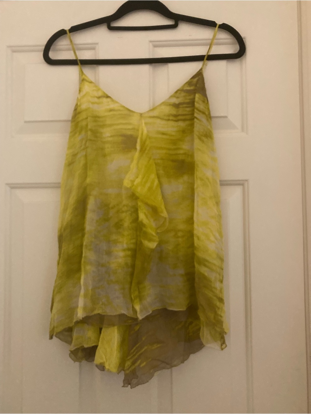 Max Azria Silk Ruffled Camisole